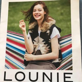 ルーニィ(LOUNIE)の【新品 タグ付き】LOUNIE ルーニィ ファー付きニット ベスト(ベスト/ジレ)