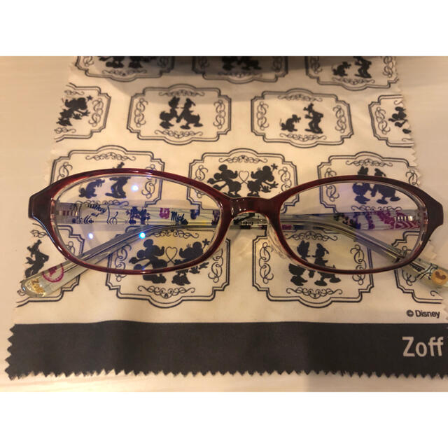 Zoff(ゾフ)のZoff PC ブルーライトカット　ミッキー　ミニー　ディズニー レディースのファッション小物(サングラス/メガネ)の商品写真