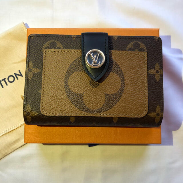 牛革金具色新品 VUITTON ポルトフォイユ ジュリエット 折り財布