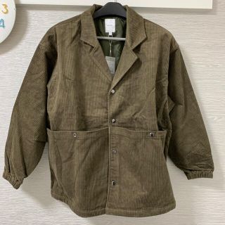 レアセル(rehacer)のMulti Corduroy Pocket Jacket Lサイズ カーキ(テーラードジャケット)