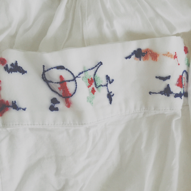 bulle de savon(ビュルデサボン)の刺繍 ● スカート レディースのスカート(ひざ丈スカート)の商品写真