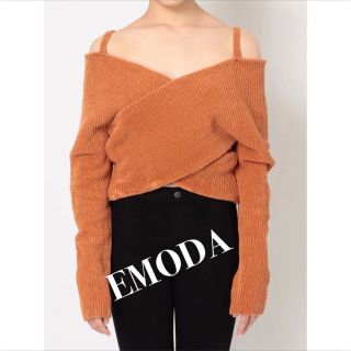 エモダ(EMODA)のEMODA♥フロントクロスショートニット(ニット/セーター)