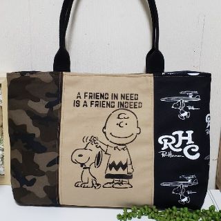 スヌーピー(SNOOPY)の☆スヌーピーハンドメイド☆トートバッグ(バッグ)