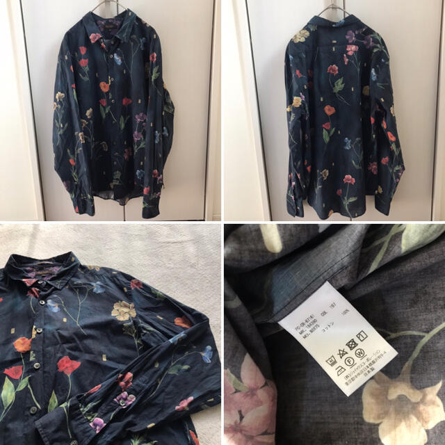 【希少】PaulSmith ポールスミス シャツ 花柄 総柄  XLサイズ