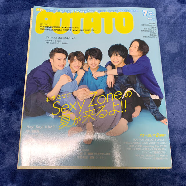 Johnny's(ジャニーズ)のPOTATO (ポテト) 2018年 07月号 エンタメ/ホビーの雑誌(趣味/スポーツ)の商品写真