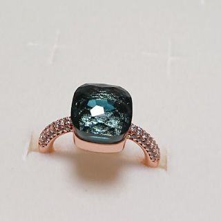 一点のみ 再販 ブラックオニキス カラー ストーン パヴェ リング