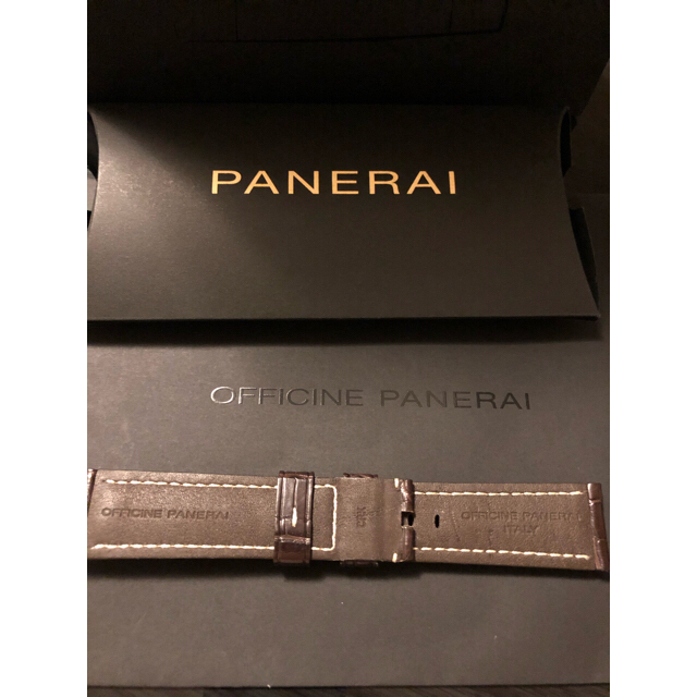 OFFICINE PANERAI(オフィチーネパネライ)のパネライ  純正パーツ　アリゲーターストラップ　未使用 専用ページ メンズの時計(レザーベルト)の商品写真