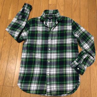 ギャップキッズ(GAP Kids)のGAPKids  カジュアルシャツ　160  グリーンチェック(Tシャツ/カットソー)