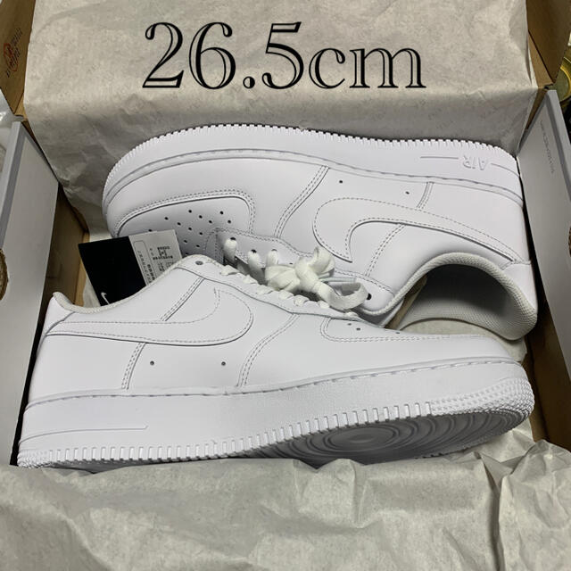 メンズNIKE AIR FORCE 1 LOW 07 "WHITE" 26.5cm