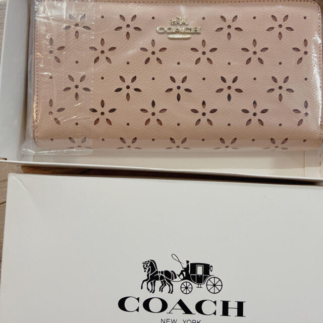 COACH(コーチ)の【新品同様】コーチ COACH 長財布 花柄　ピンク メンズのファッション小物(長財布)の商品写真