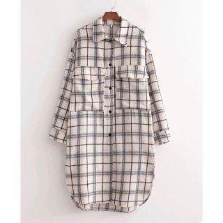 ザラ(ZARA)の🌸春先行💐3334◆チェック柄 シャツワンピース(ひざ丈ワンピース)