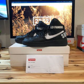 シュプリーム(Supreme)のSupreme NIKE AIR FORCE 1 Hi Black 28cm(スニーカー)