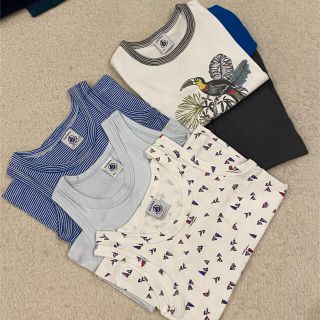 プチバトー(PETIT BATEAU)のmocomayu様専用　プチバトー　4歳用　パジャマ、下着セット(パジャマ)