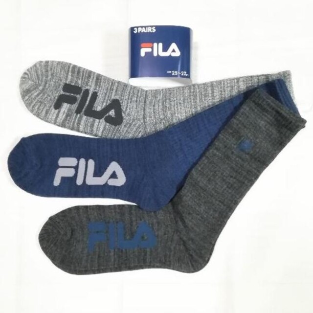 FILA(フィラ)の【FILA】ハイソックス３足セット806 メンズのレッグウェア(ソックス)の商品写真