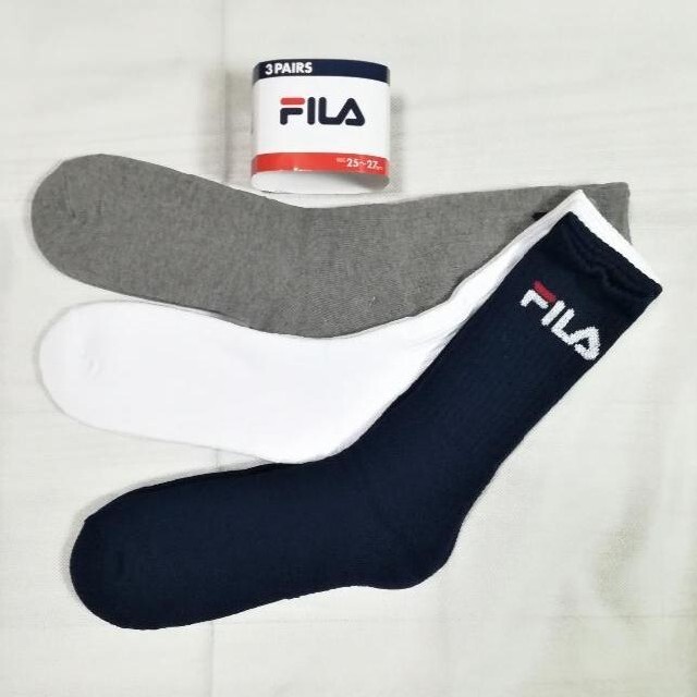 FILA(フィラ)の【FILA】ハイソックス３足セット807 メンズのレッグウェア(ソックス)の商品写真