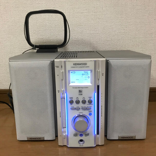 KENWOOD(ケンウッド)のKENWOOD ミニコンポ　スピーカー (リモコン付) スマホ/家電/カメラのオーディオ機器(スピーカー)の商品写真