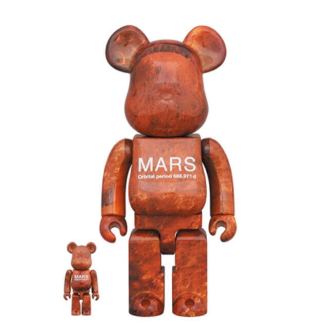 MEDICOM TOY(メディコムトイ)の【新品未開封】BE@RBRICK MARS 100％ & 400％ ハンドメイドのおもちゃ(フィギュア)の商品写真