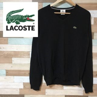 ラコステ(LACOSTE)のLACOSTE Vネック ニットセーター L ワニロゴ(ニット/セーター)