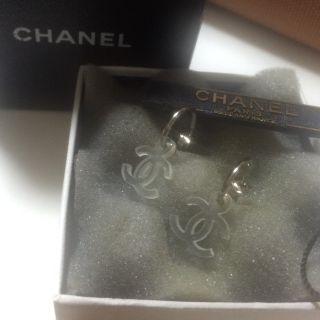 シャネル(CHANEL)のシャネルピアス☆クリア(ピアス)