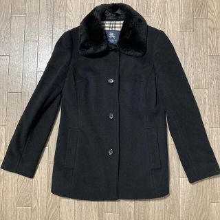 バーバリー(BURBERRY)のBurberry London バーバリーロンドン 黒色ハーフコート サイズ40(その他)