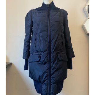 モンクレール(MONCLER)の【値下】 MONCLER モンクレール ダウン ジャケット　コート　ネイビー(ダウンジャケット)