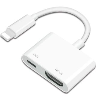 iPhone HDMI 変換 アダプタ ライトニング avアダプタ 設定不要(映像用ケーブル)