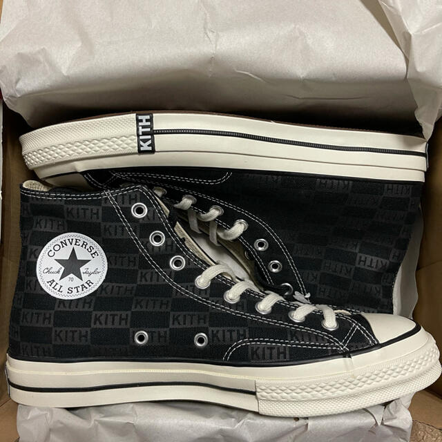 【海外限定！】 KITH X CONVERSE Black 28cm メンズの靴/シューズ(スニーカー)の商品写真