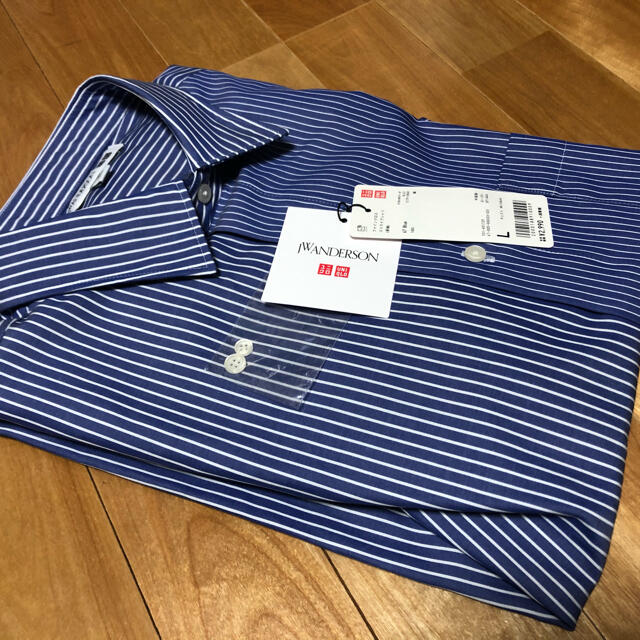 超絶ユニクロ JWアンダーソン ファインクロスストライプシャツ L 431729
