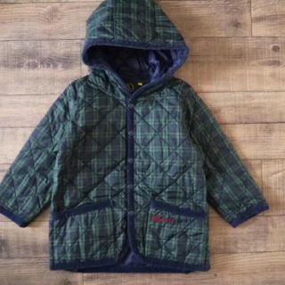 エーグル(AIGLE)のエーグル　100　キルティングジャケット　ブラックウォッチ　タータンチェック(ジャケット/上着)