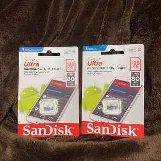 サンディスク(SanDisk)の【新品未開封】SanDisk マイクロSDカード 128GB 2枚(PC周辺機器)