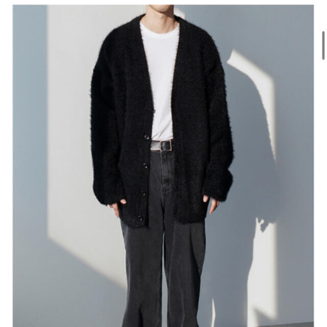 Needles(ニードルス)のCOLN カーディガン　End Shaggy Cardigan black メンズのトップス(カーディガン)の商品写真