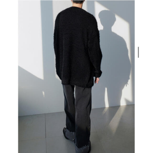 Needles(ニードルス)のCOLN カーディガン　End Shaggy Cardigan black メンズのトップス(カーディガン)の商品写真