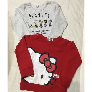 ピーナッツ(PEANUTS)のトレーナー２枚セット（120㎝ ）(Tシャツ/カットソー)