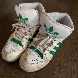 アディダス(adidas)のアディダス　ハイカットスニーカー　緑(スニーカー)