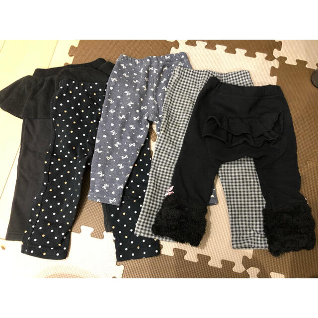 UNIQLO(ユニクロ)のこくまろ様 専用✨ 裏起毛　パンツ　90センチ　５本セット キッズ/ベビー/マタニティのキッズ服女の子用(90cm~)(パンツ/スパッツ)の商品写真