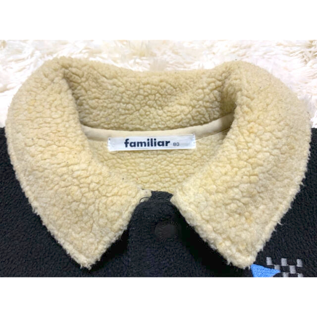 familiar(ファミリア)のfamiliar   アウター　ボアジャケット　80 キッズ/ベビー/マタニティのベビー服(~85cm)(ジャケット/コート)の商品写真