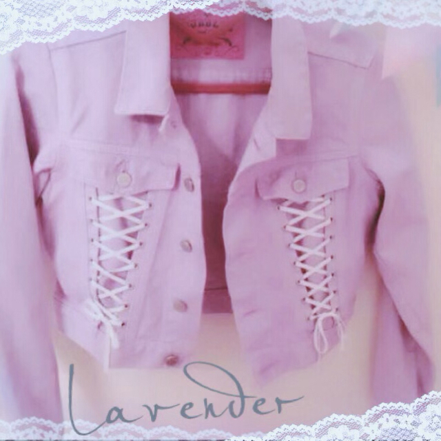 Bubbles(バブルス)のBubbles♡lace-up JK レディースのジャケット/アウター(Gジャン/デニムジャケット)の商品写真