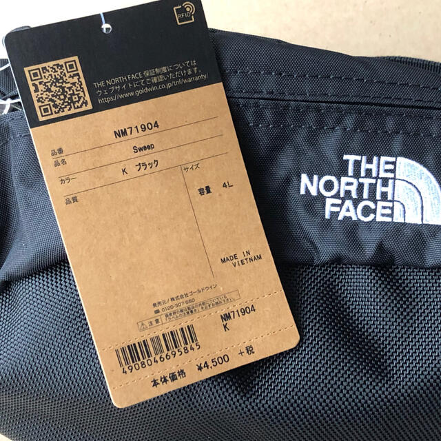 THE NORTH FACE(ザノースフェイス)のブラック★ノースフェイス ★スウィープ ウエストポーチ ウエストバッグ レディースのバッグ(ボディバッグ/ウエストポーチ)の商品写真