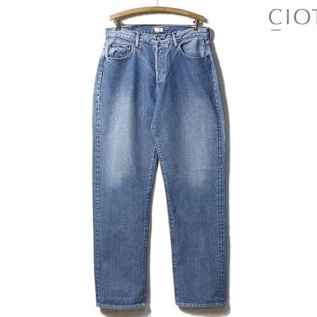 COMOLI(コモリ)のCIOTA 21SS 13.5oz本藍スビンストレート 30 ミディアムブルー メンズのパンツ(デニム/ジーンズ)の商品写真