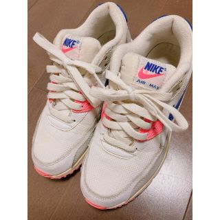 ナイキ(NIKE)のNIKE AIRMAX90 ピンク×パープル　23cm(スニーカー)