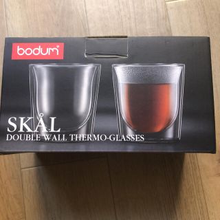 ボダム(bodum)の【新品】bodum ペアグラス　冷温可能　二重グラス(グラス/カップ)