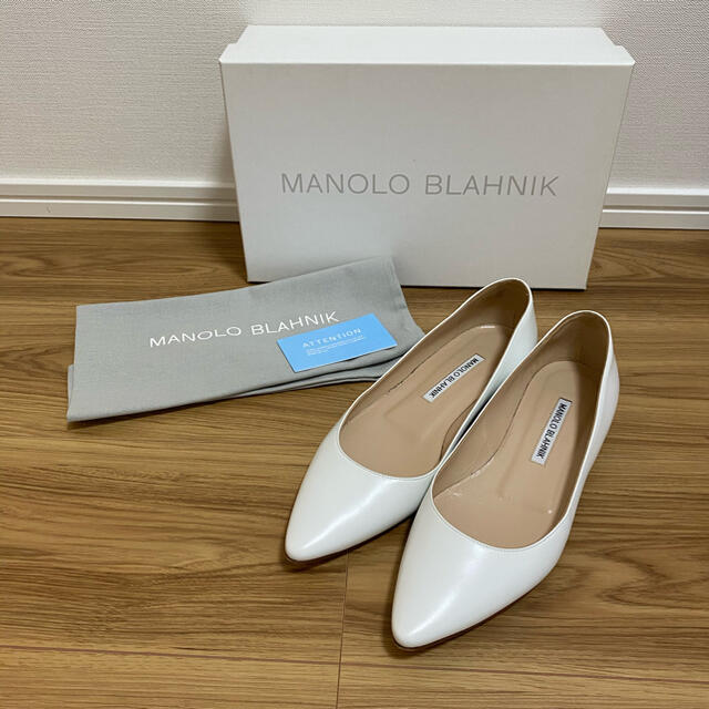 新発売】 MANOLO 36 マノロブラニク フラット パンプス BLAHNIK MANOLO