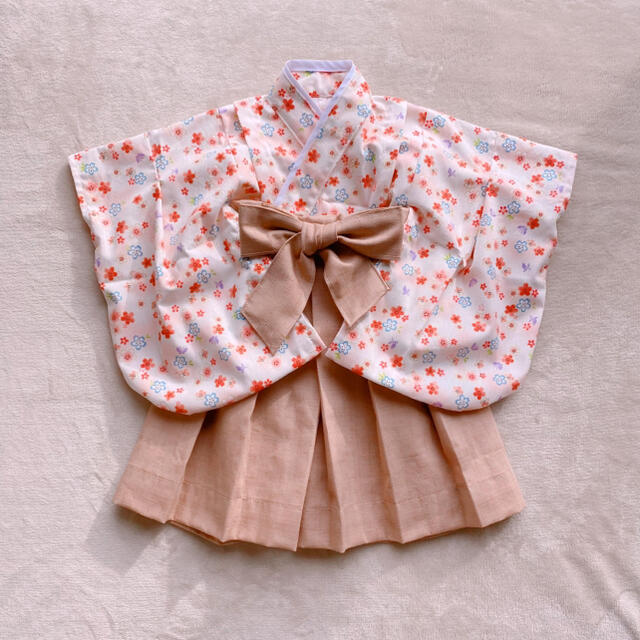 1歳誕生日handmade baby HAKAMA 70-80cm