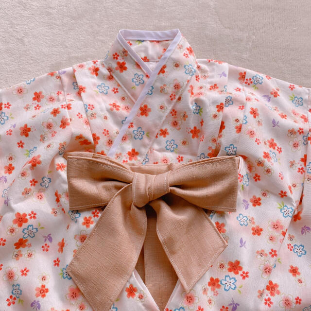 handmade baby HAKAMA 70-80cm キッズ/ベビー/マタニティのベビー服(~85cm)(和服/着物)の商品写真