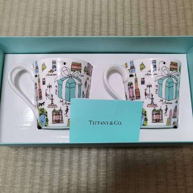 TIFFANY&Co. ティファニー 5th avenue　ペアマグ 新品未使用インテリア/住まい/日用品