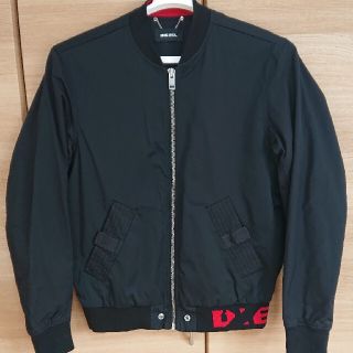 ディーゼル(DIESEL)のボンバージャケット  MA-1  ＸＬ  ブラック(フライトジャケット)