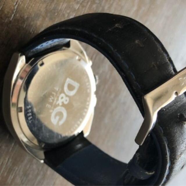 D&G(ディーアンドジー)の腕時計　Ｄ＆Ｇ ブラック文字盤　稼働中 メンズの時計(腕時計(アナログ))の商品写真