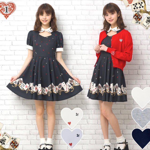 新品タグ付き☆シークレットハニー優華ちゃん着用トランプ柄ワンピース