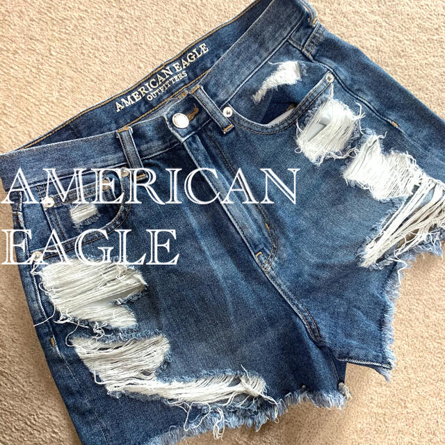 American Eagle(アメリカンイーグル)の【AMERICAN EAGLE】Damage denim short pants レディースのパンツ(ショートパンツ)の商品写真