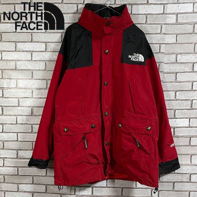 THE NORTH FACE(ザノースフェイス)の超人気 ノースフェイス ナイロンジャケット GORE-TEX レッド＆ブラックM メンズのジャケット/アウター(ナイロンジャケット)の商品写真